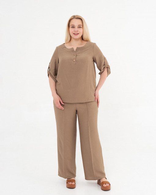 Легкий літній костюм КЛ-180 бежевий